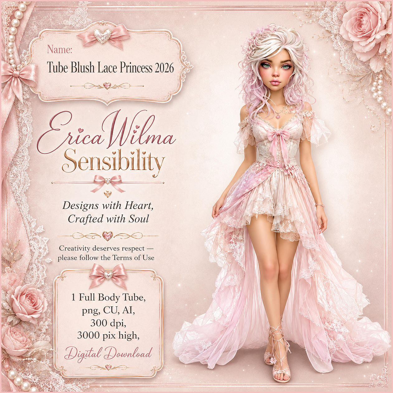 (image for) EW AI Tube - Blush Lace Princess 2026